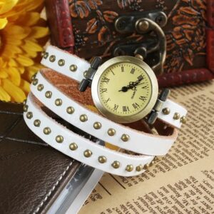 Rivet Leather Belt Retro Watch Hand Chain