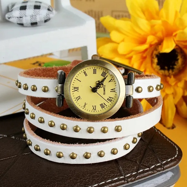 Rivet Leather Belt Retro Watch Hand Chain - Image 5